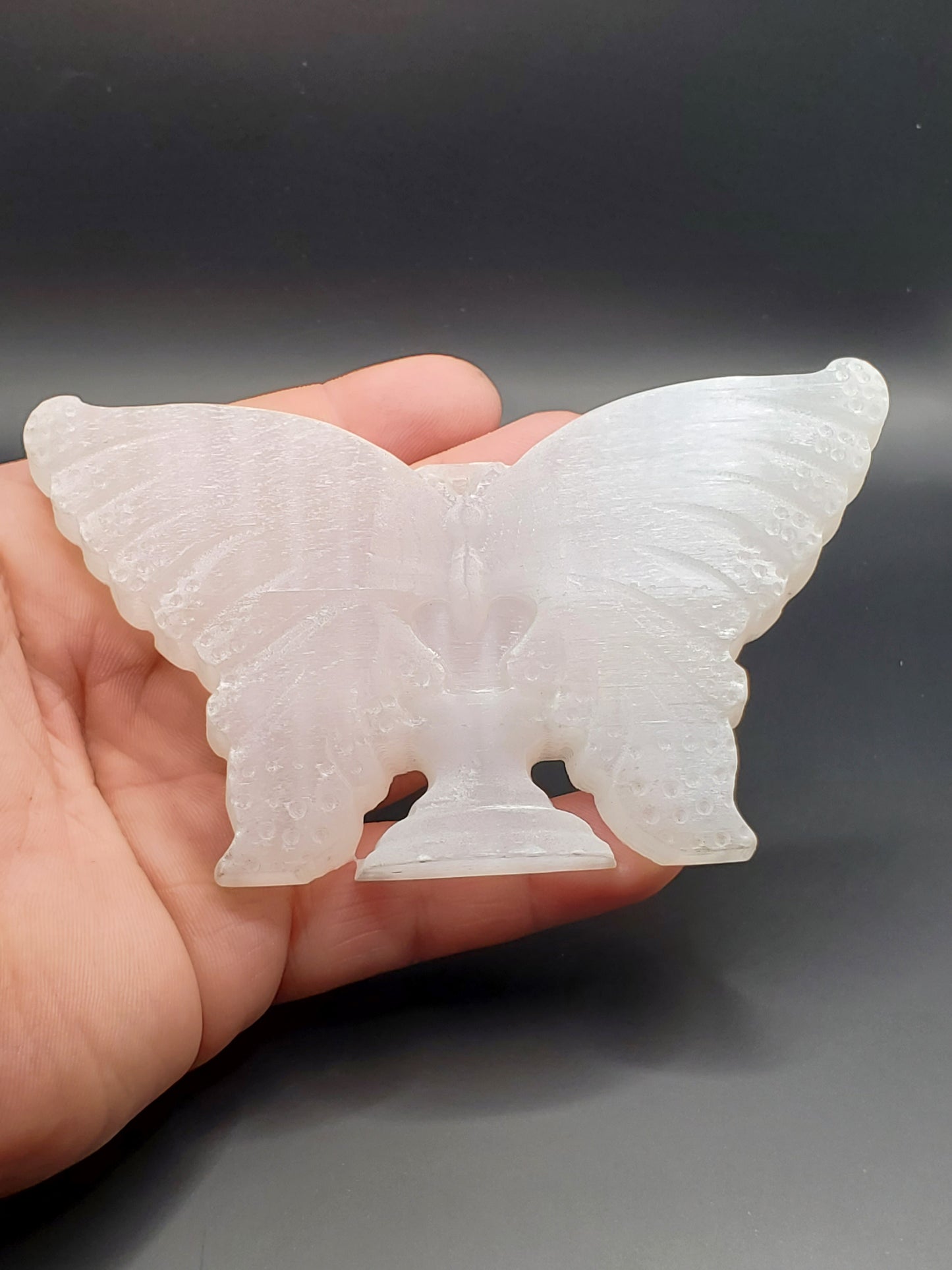 Selenite Butterfly Carving