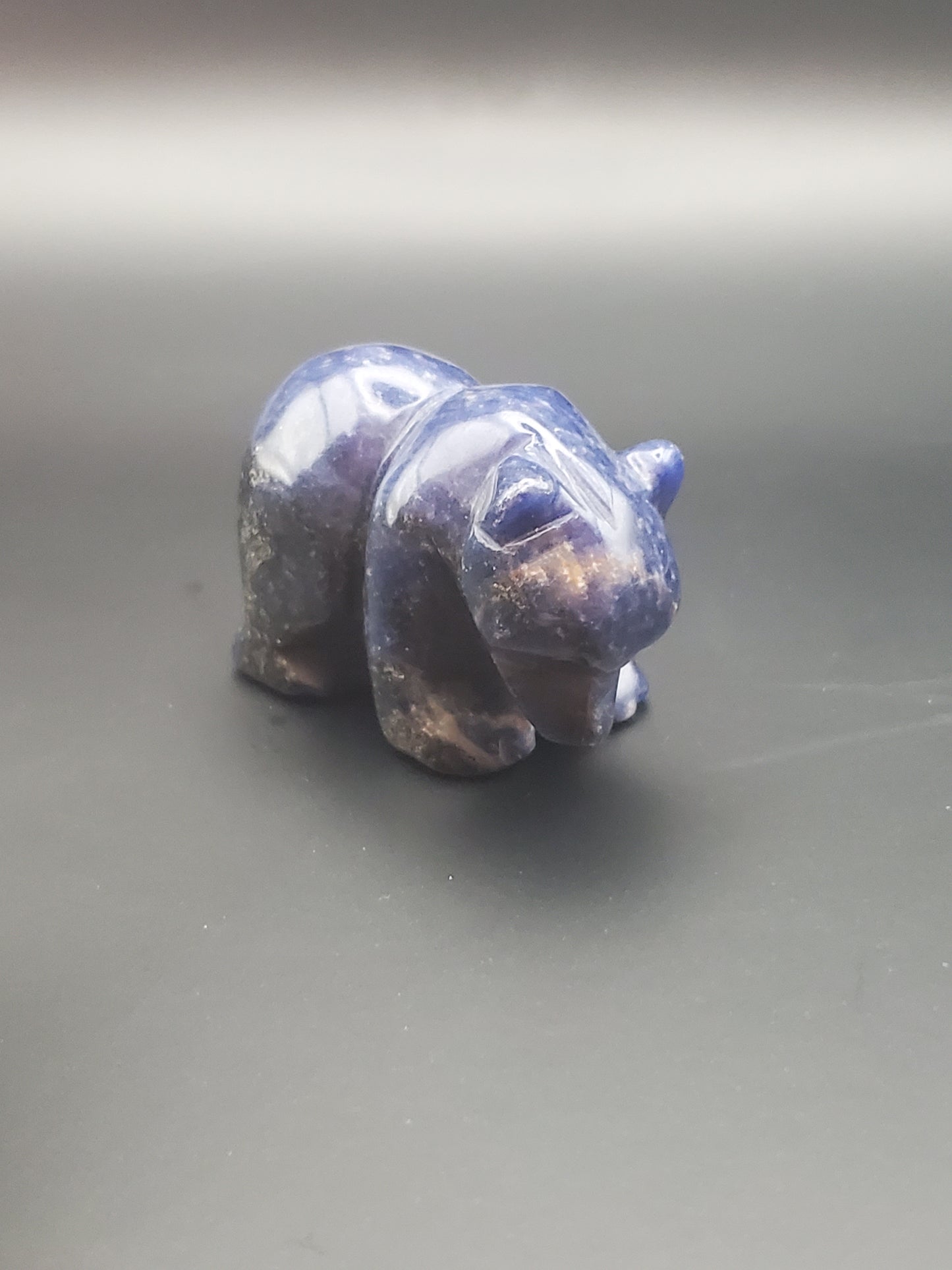 Sodalite Bear Carving