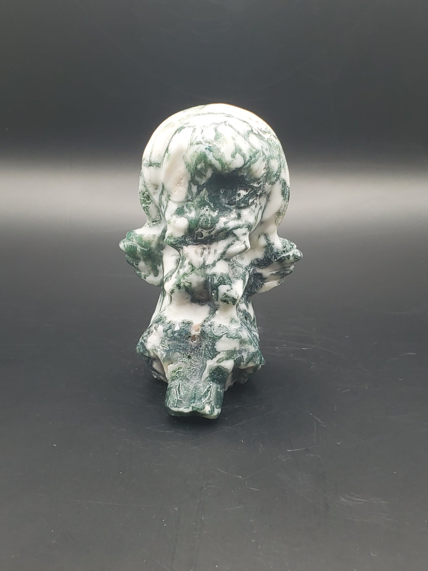 Tree Agate Angel Carving