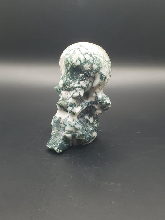 Tree Agate Angel Carving