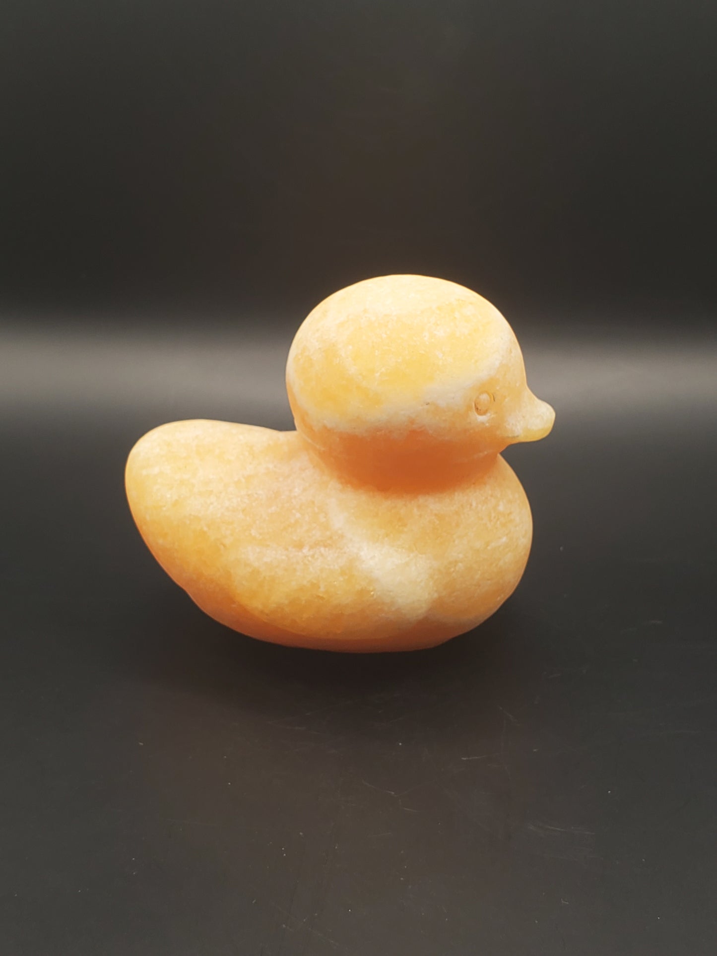 Honey Calcite Duck Carving