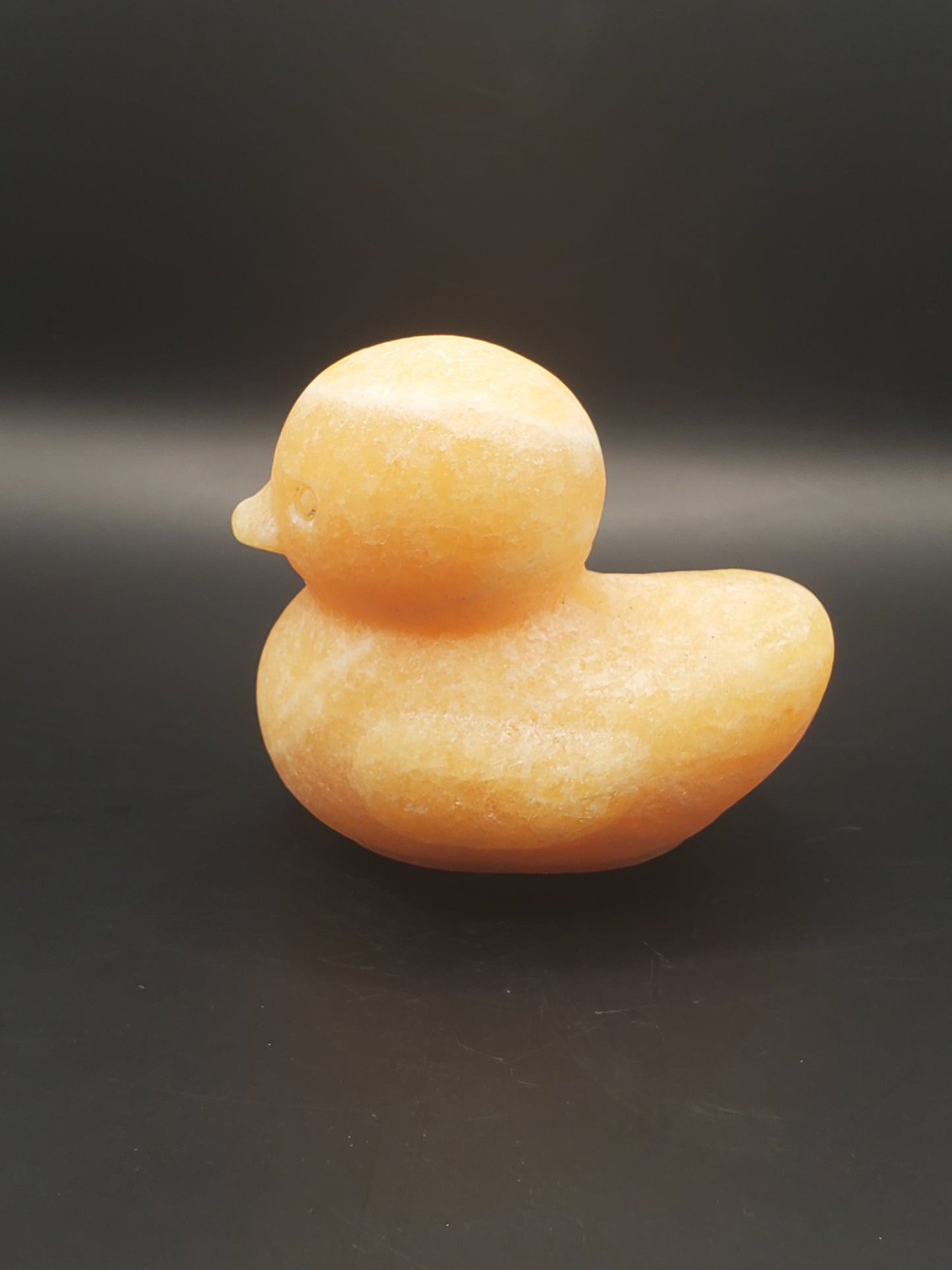 Honey Calcite Duck Carving