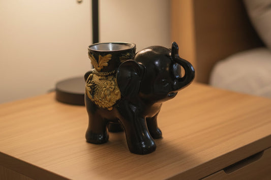 Black Elephant Sphere Holder