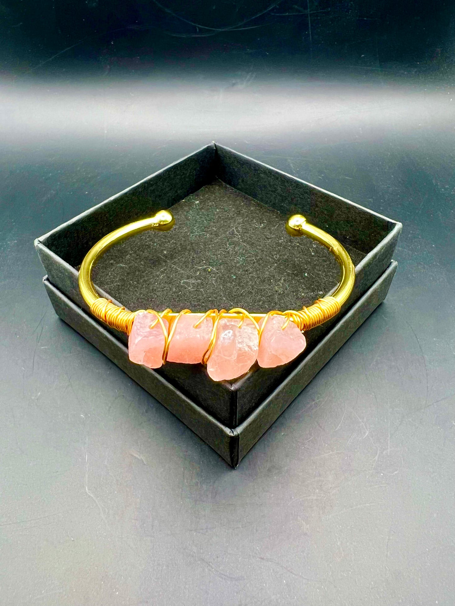 Crystal Bangles (White Gold or Gold Overlay)