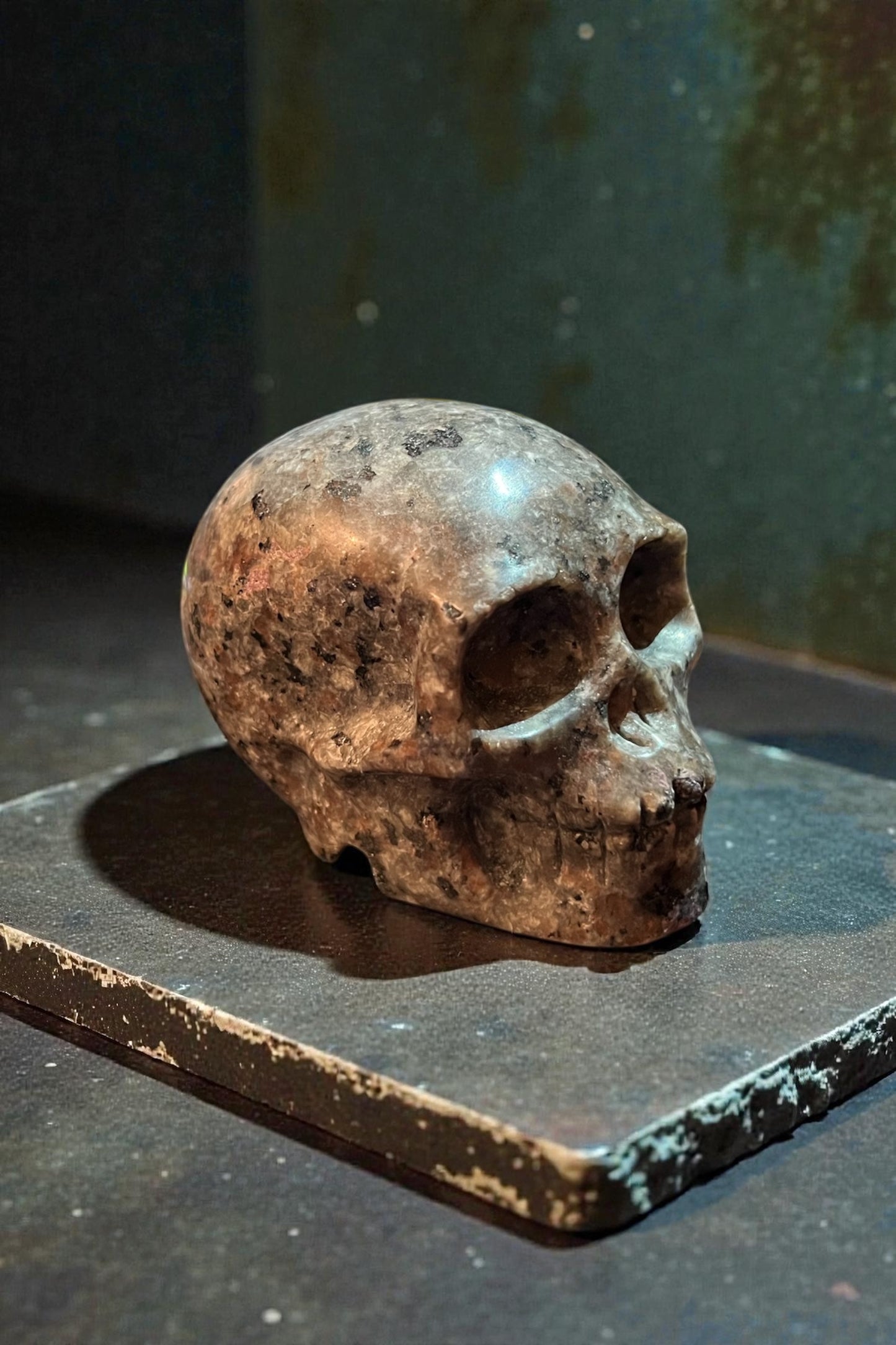 Yooperlite Skull Carving