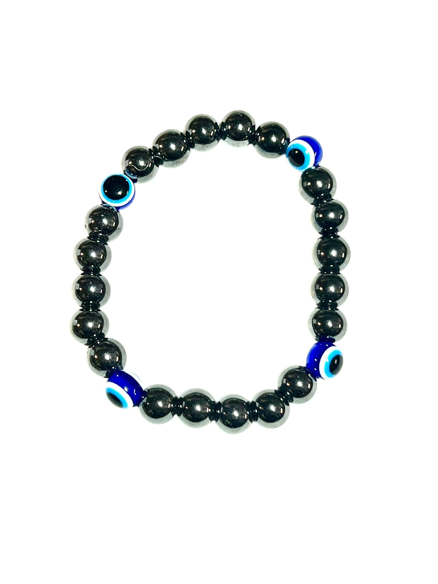 Evil Eye Bracelets - 8mm Crystal & Resin