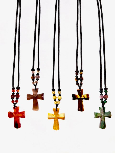 Large Cross Necklaces