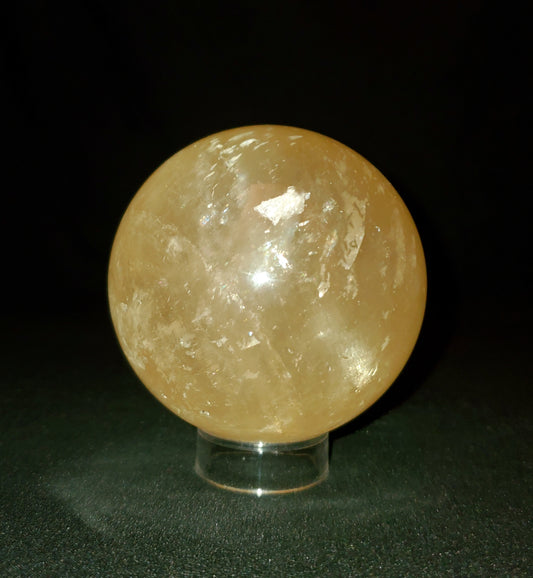 Citrine Sphere with Rainbow