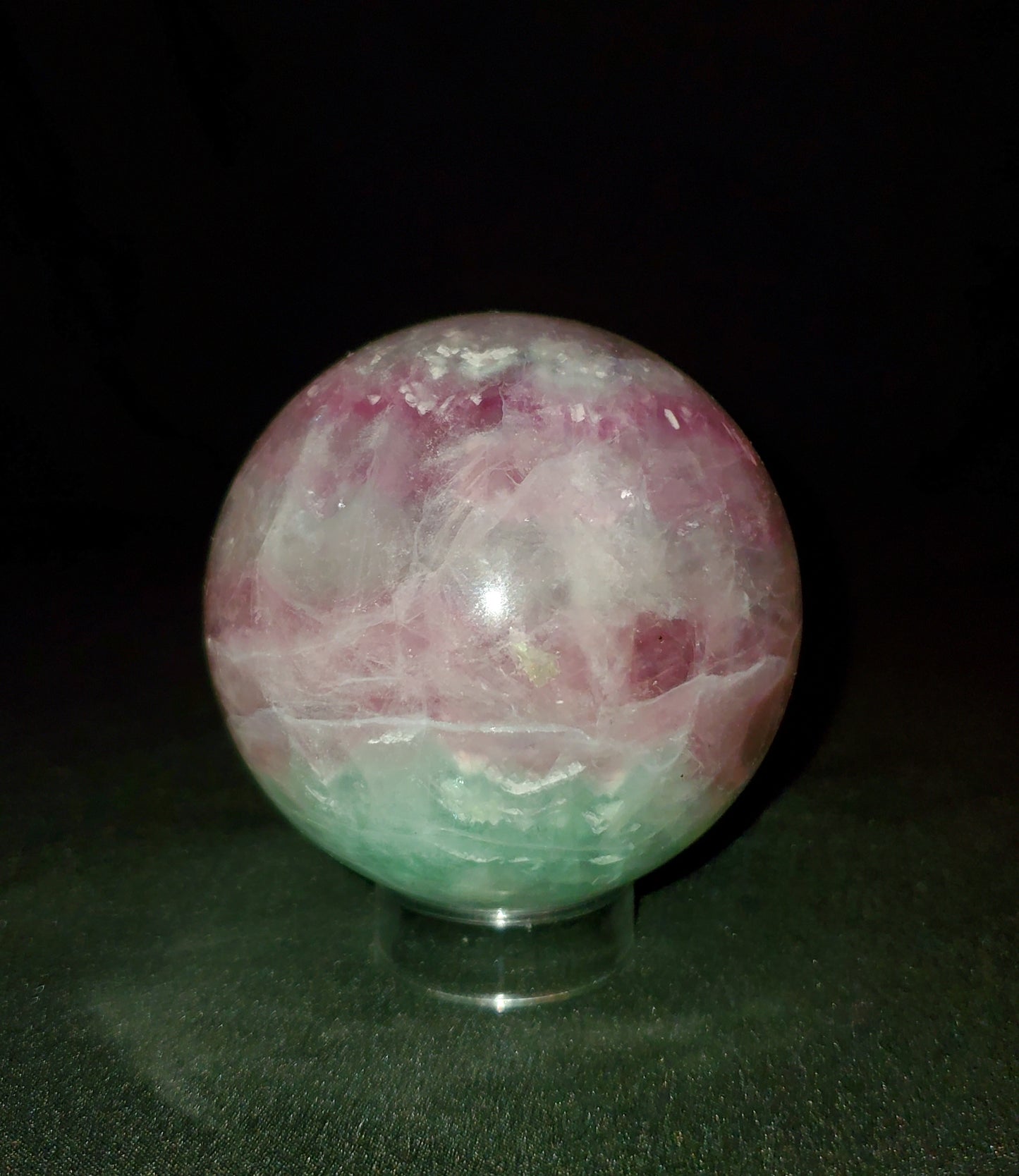 Purple and Green Fluorite Sphere #