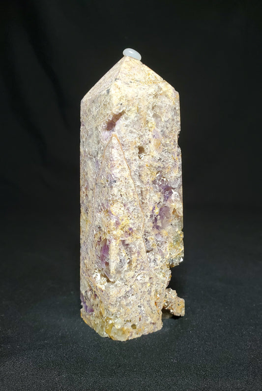 Druzy Sphalerite and Lepidolite Tower #