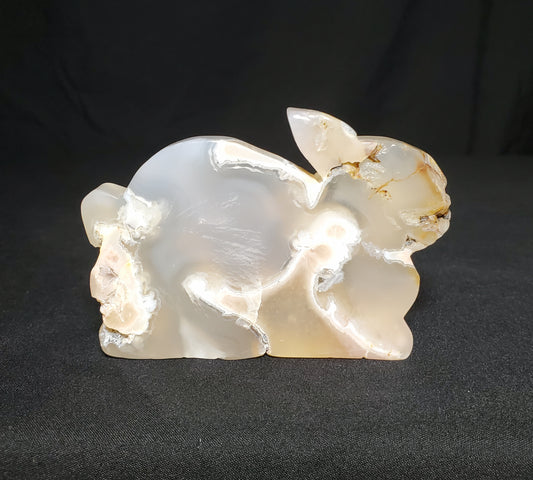 Agate Bunny Carving