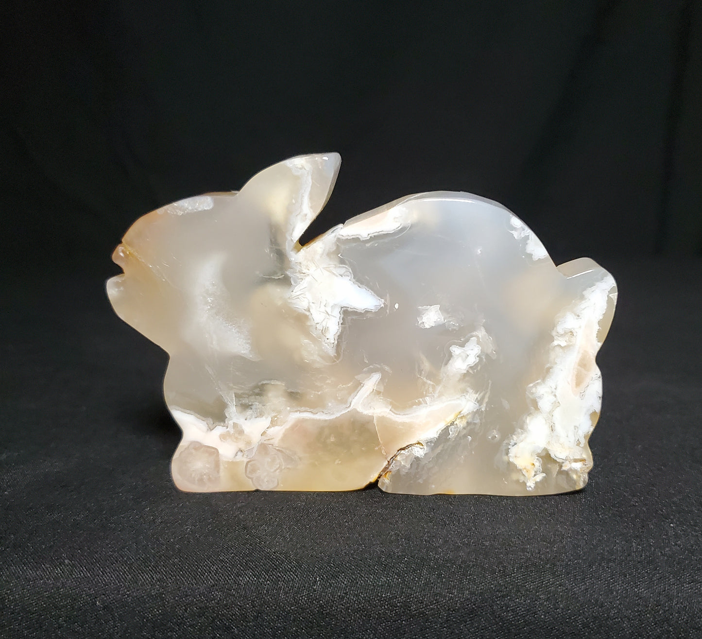 Agate Bunny Carving