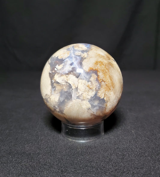 Blue Flower Agate Sphere