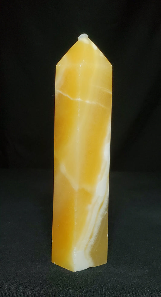 Honey Calcite Tower