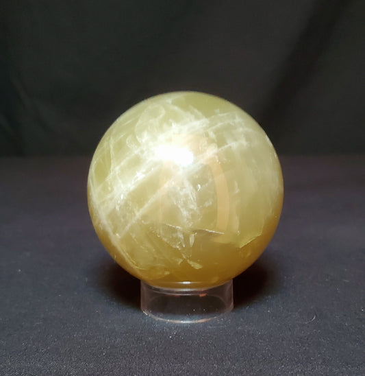 Citrine Sphere with Rainbow