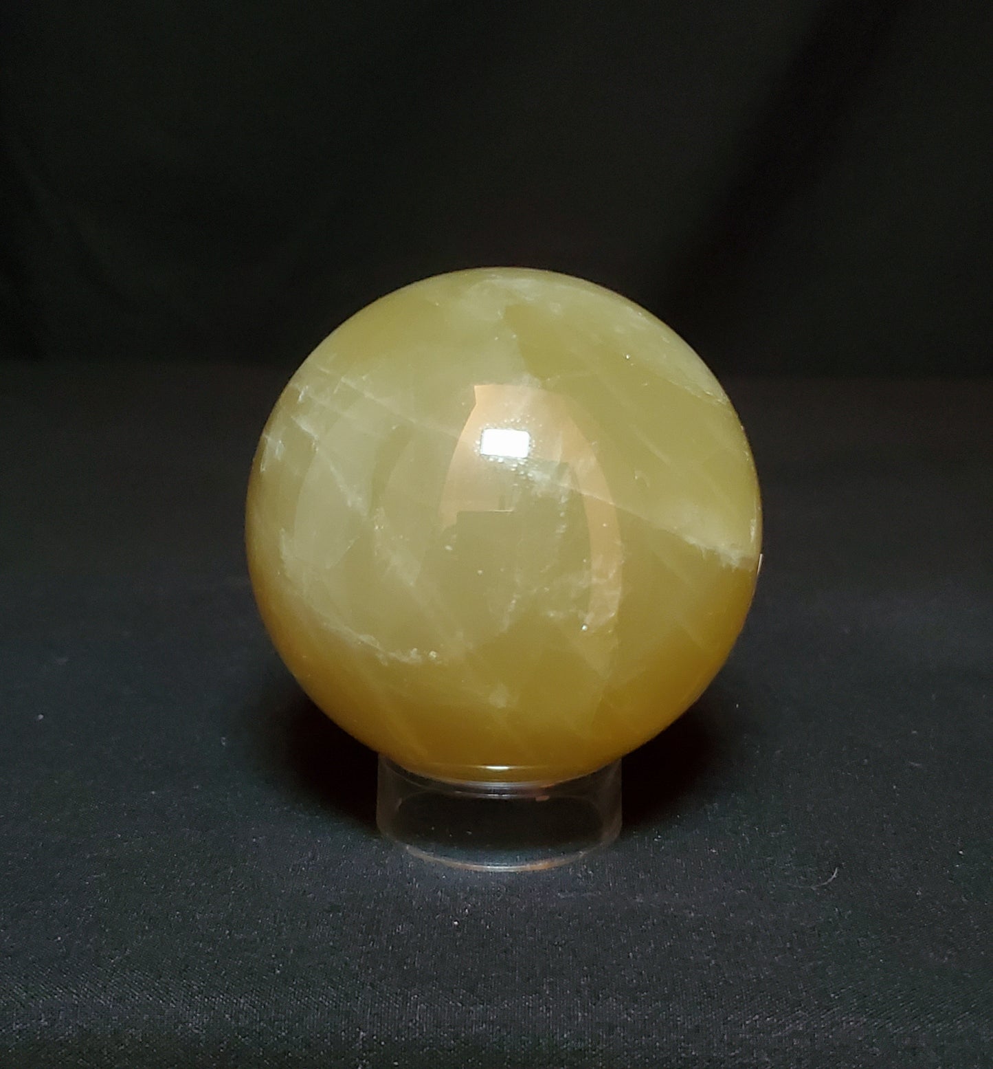 Citrine Sphere with Rainbow