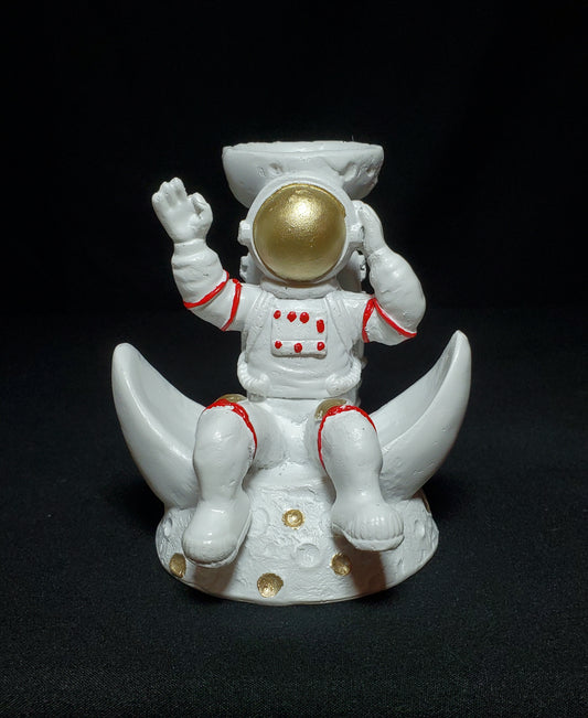 White Astronaut Sphere Holder (On Moon)