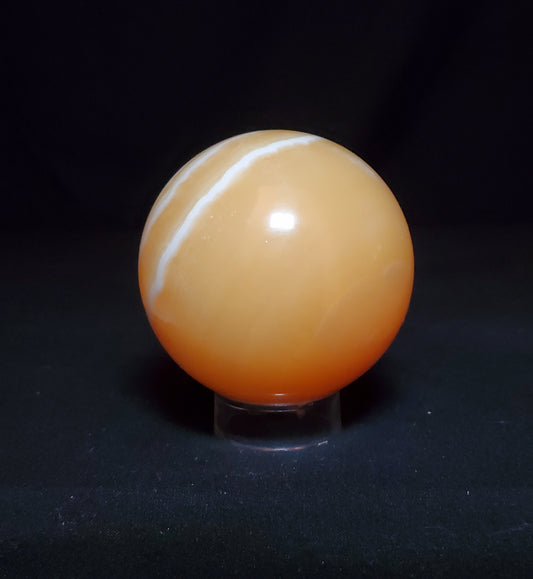 Honey Calcite Sphere