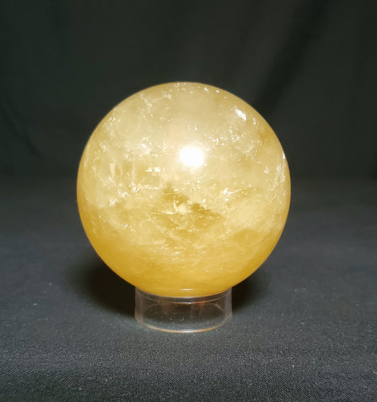 Citrine Sphere with Rainbow