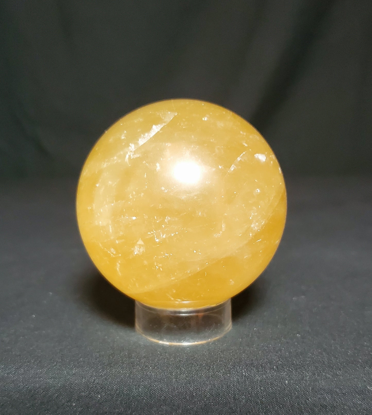 Citrine Sphere with Rainbow