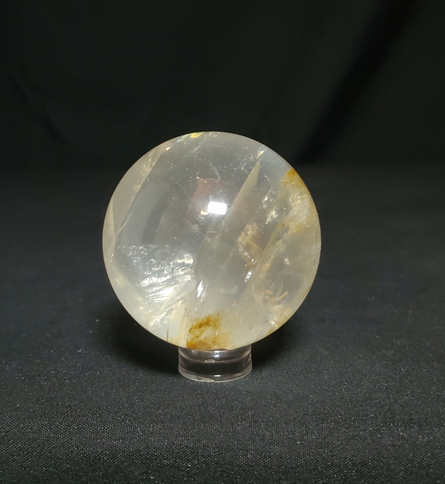 Clear Quartz Sphere with Rainbow