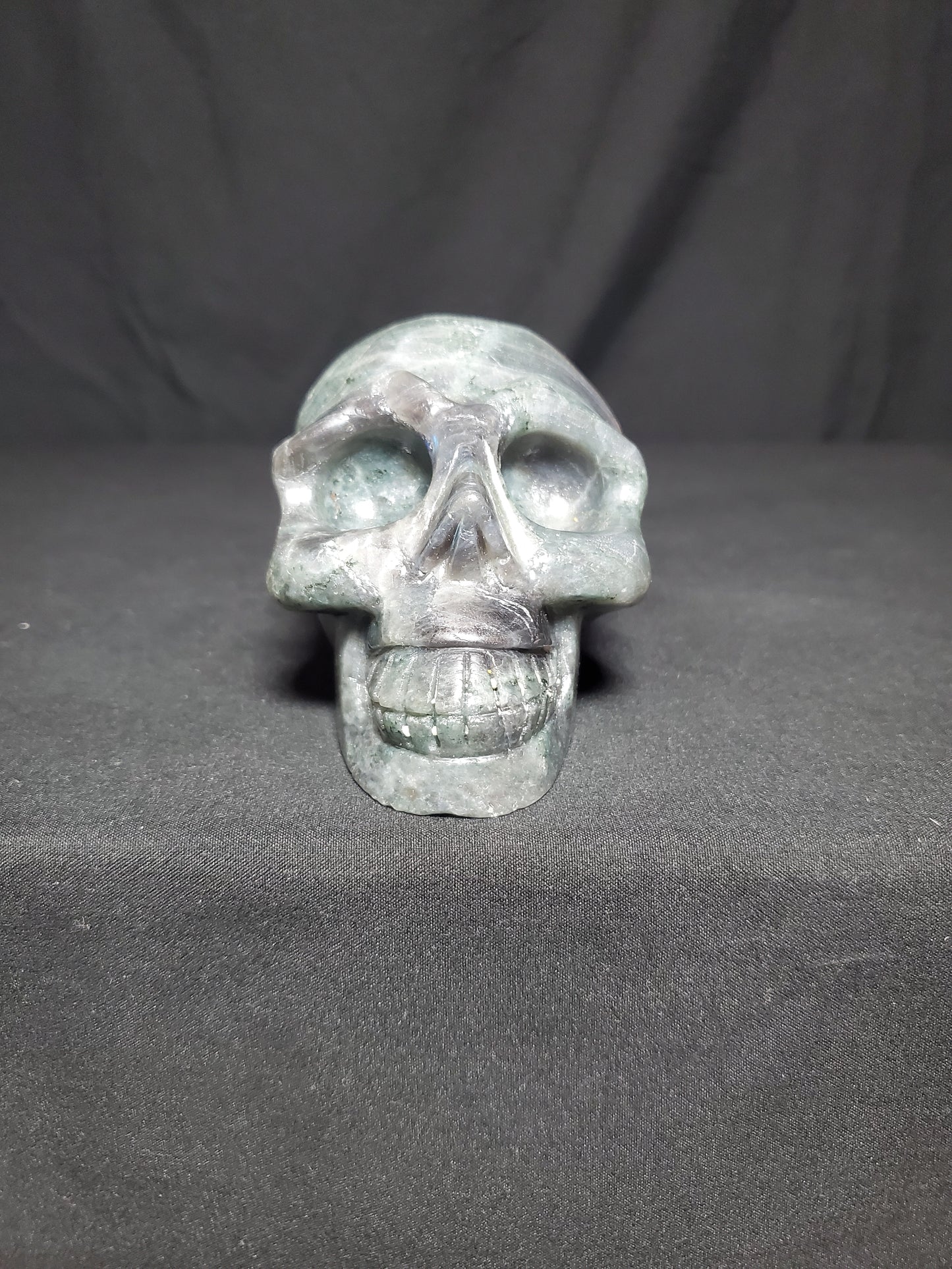 Labradorite Skull Carving