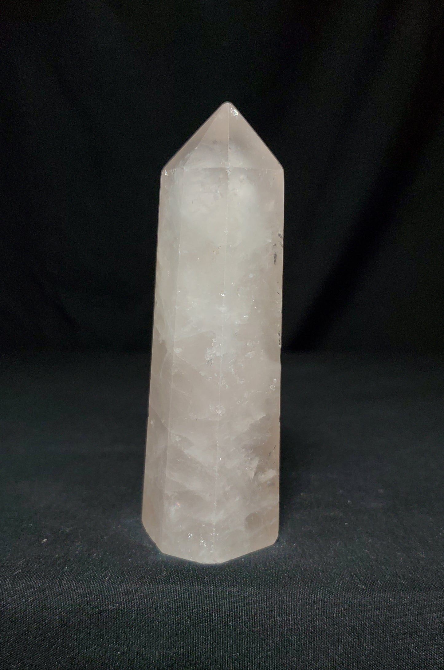 Rose Quartz Tower with Rainbow