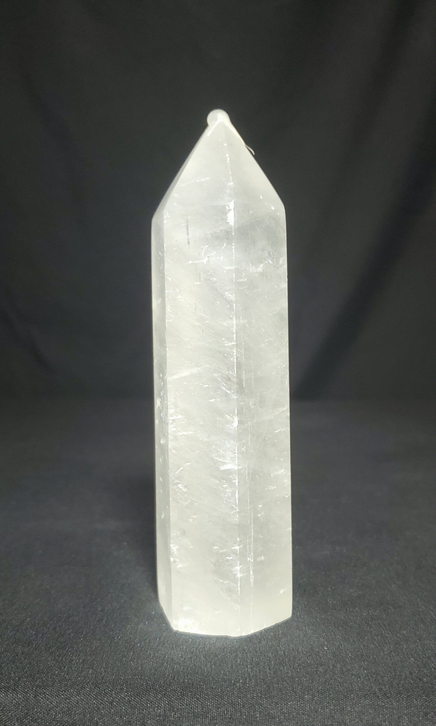 Clear Quartz Tower with Rainbow