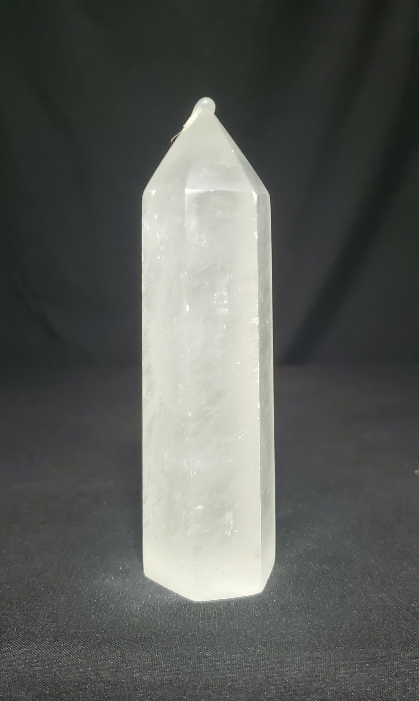 Clear Quartz Tower with Rainbow