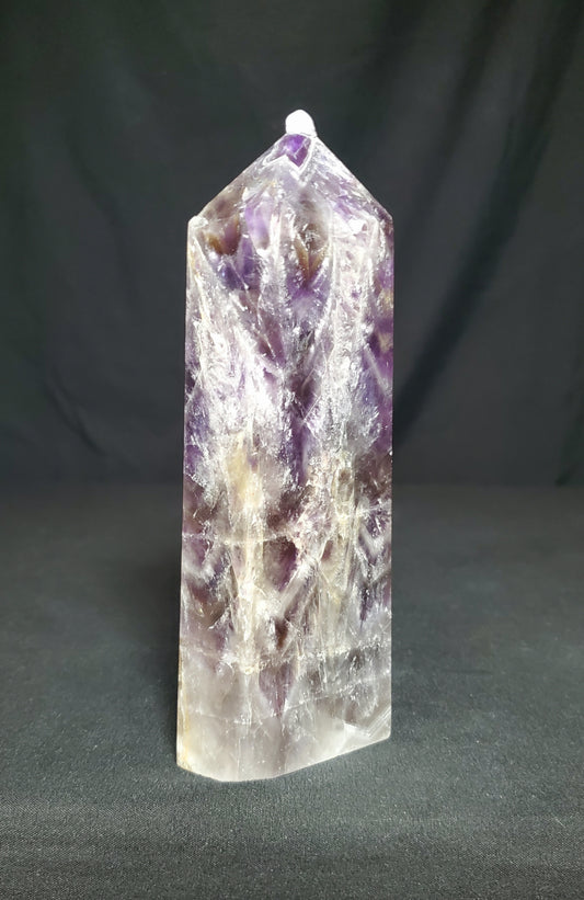 Dream Amethyst Tower with Rainbow