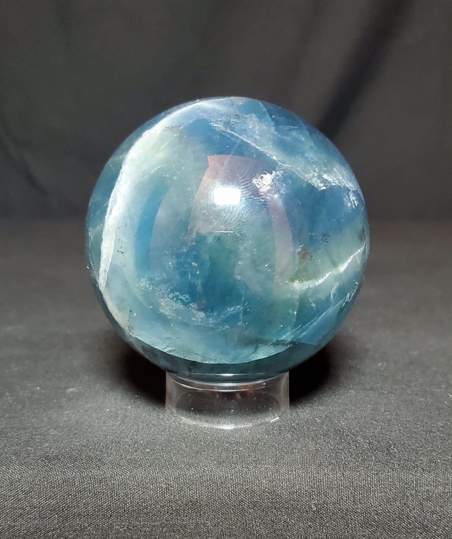 Blue and Green Fluorite Sphere