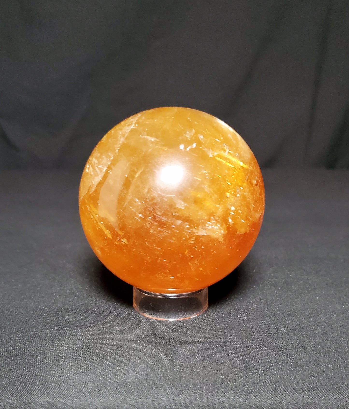 Citrine Sphere with Rainbow