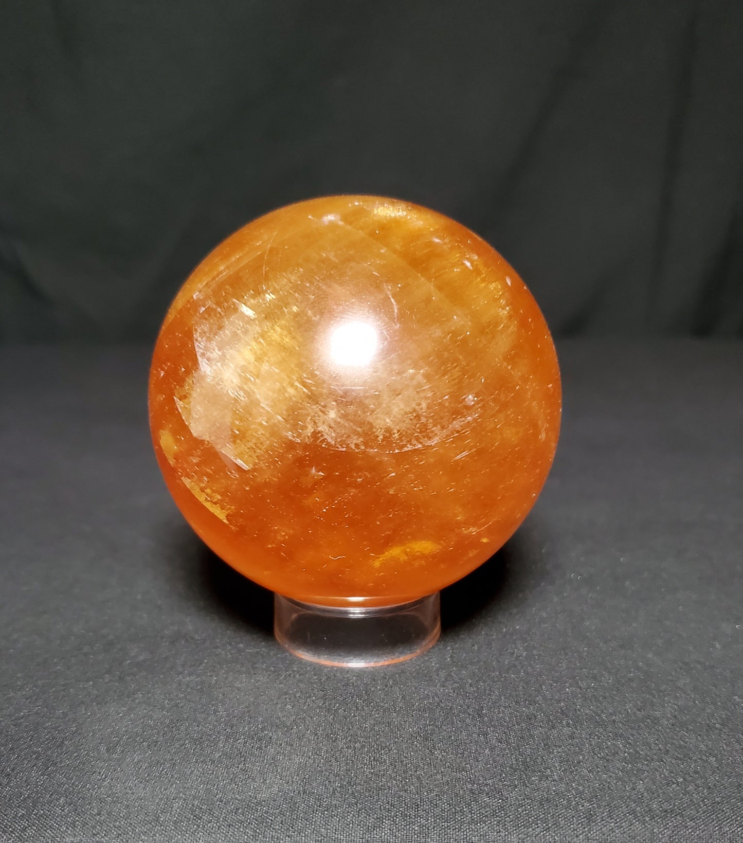 Citrine Sphere with Rainbow