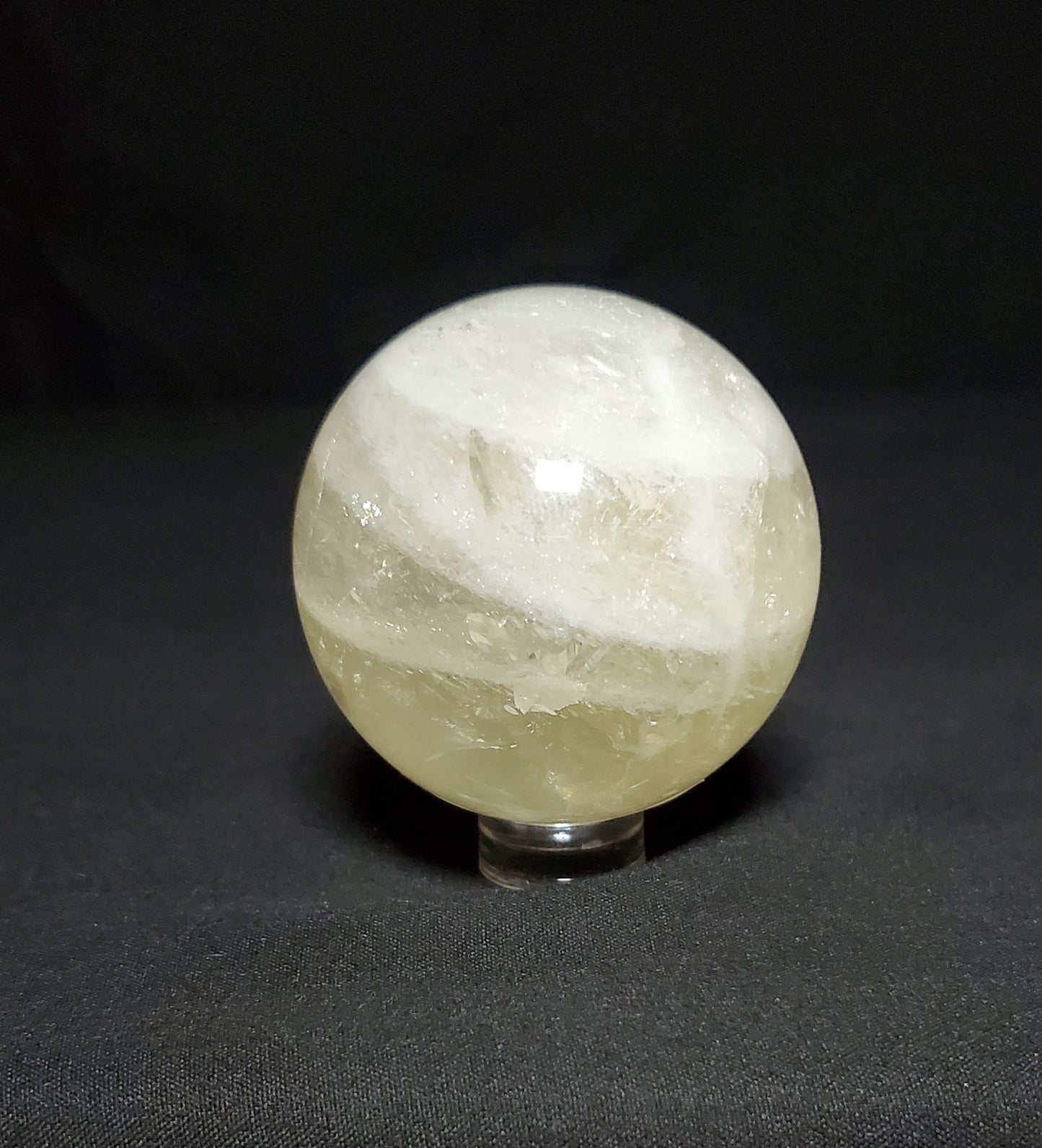 Citrine Sphere with Rainbow