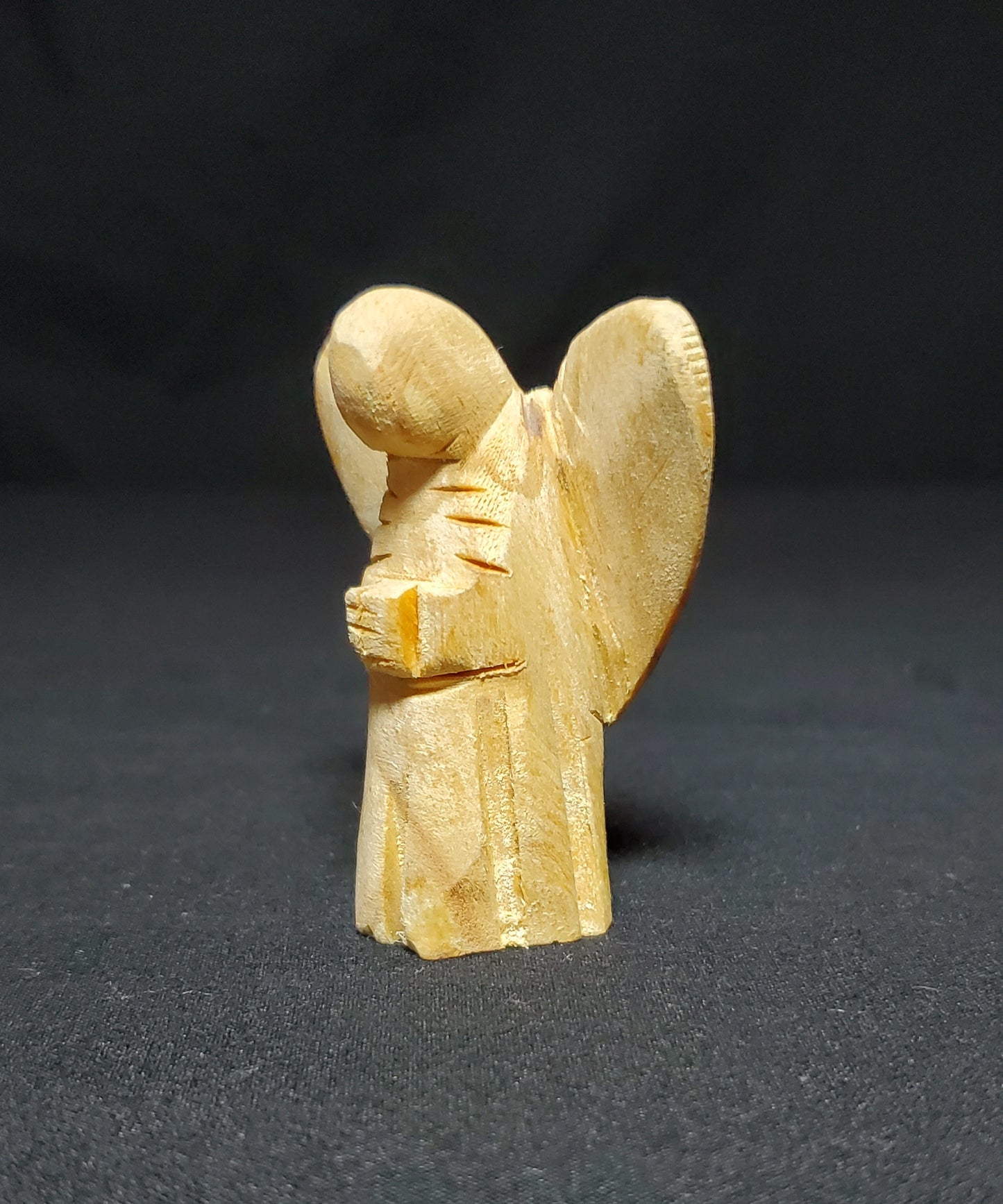 Palo Santo Hand Carved Angel Figurine