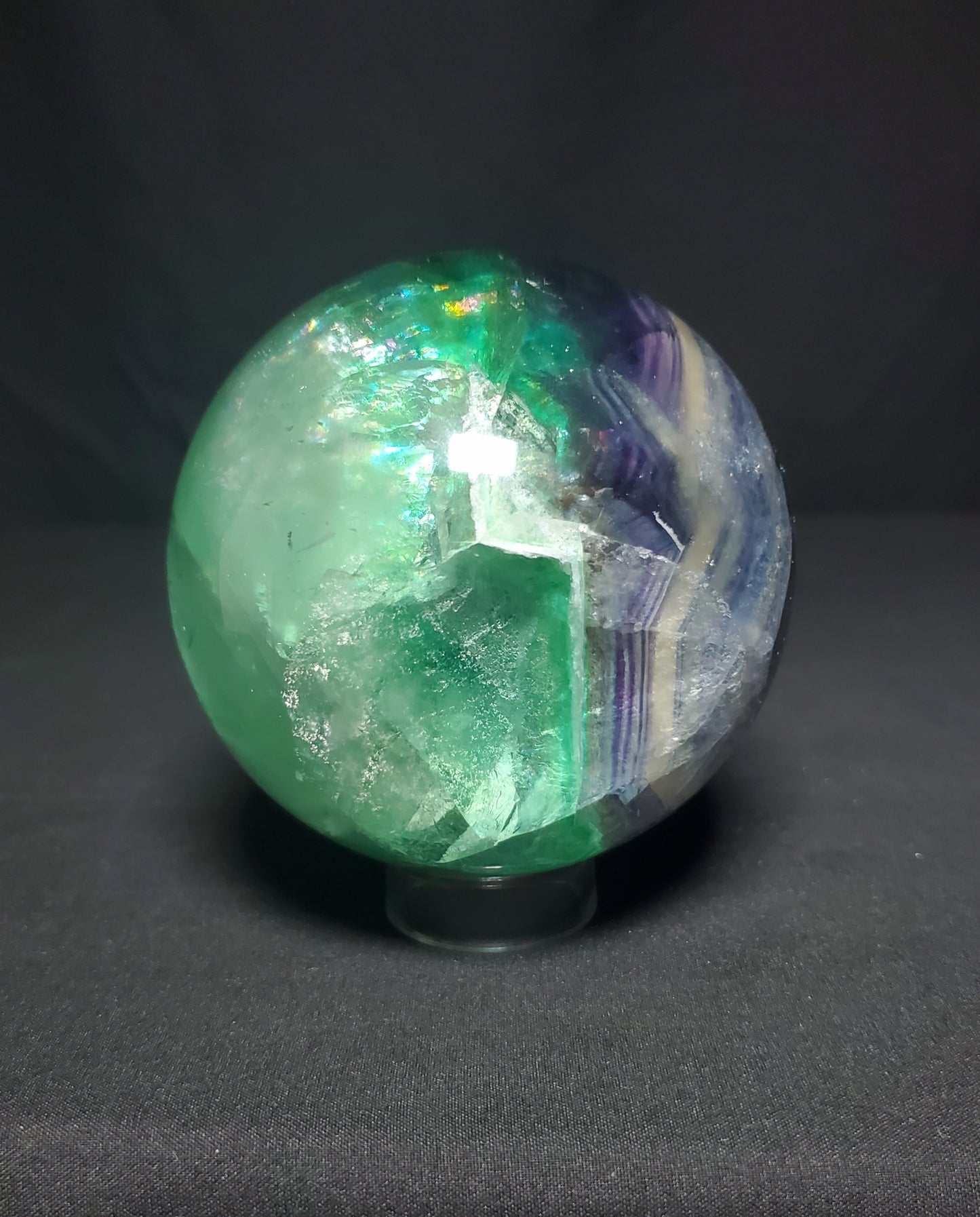 Rainbow Fluorite Sphere #