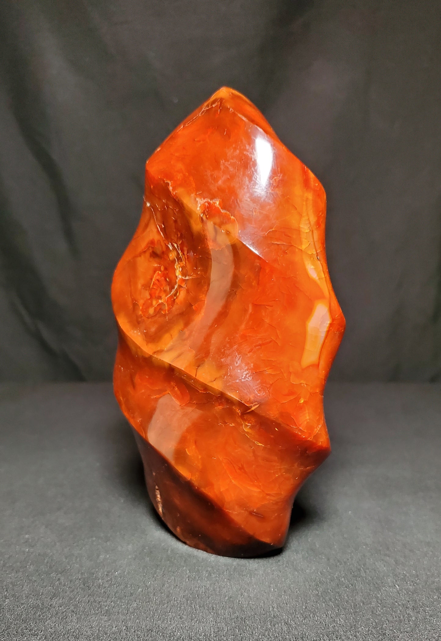 Carnelian Flame Carving