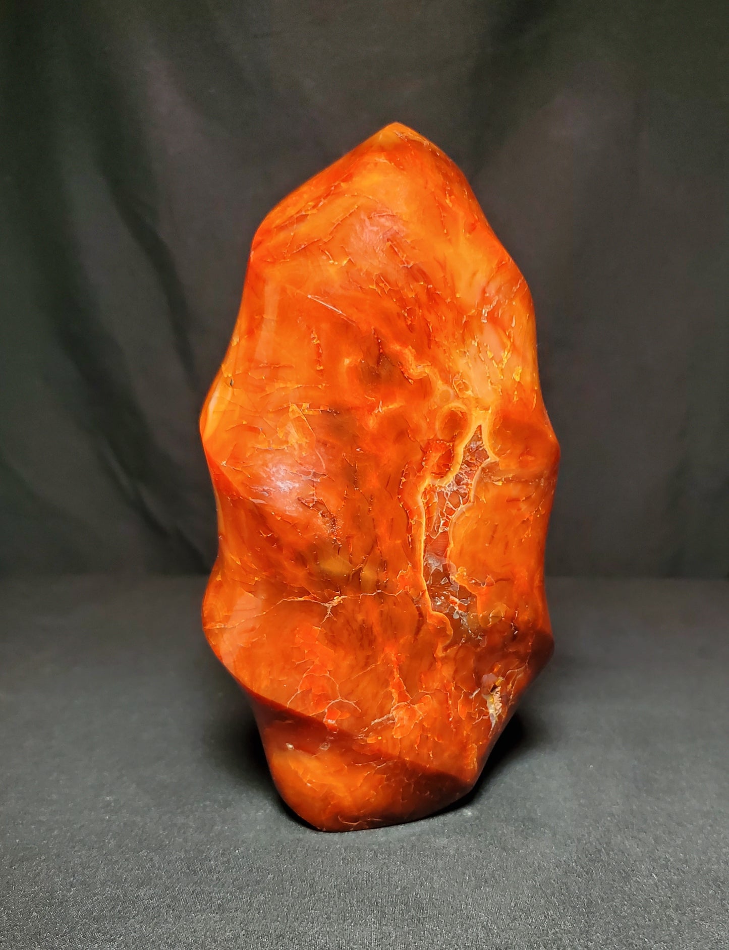 Carnelian Flame Carving