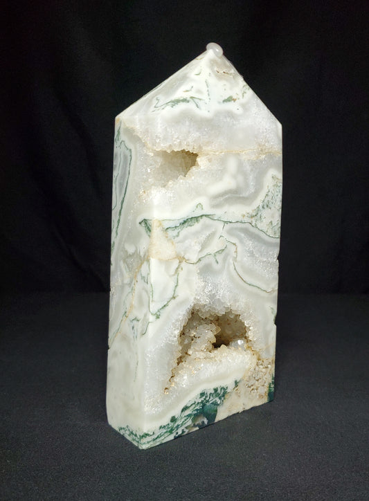 Druzy Tree Agate Tower