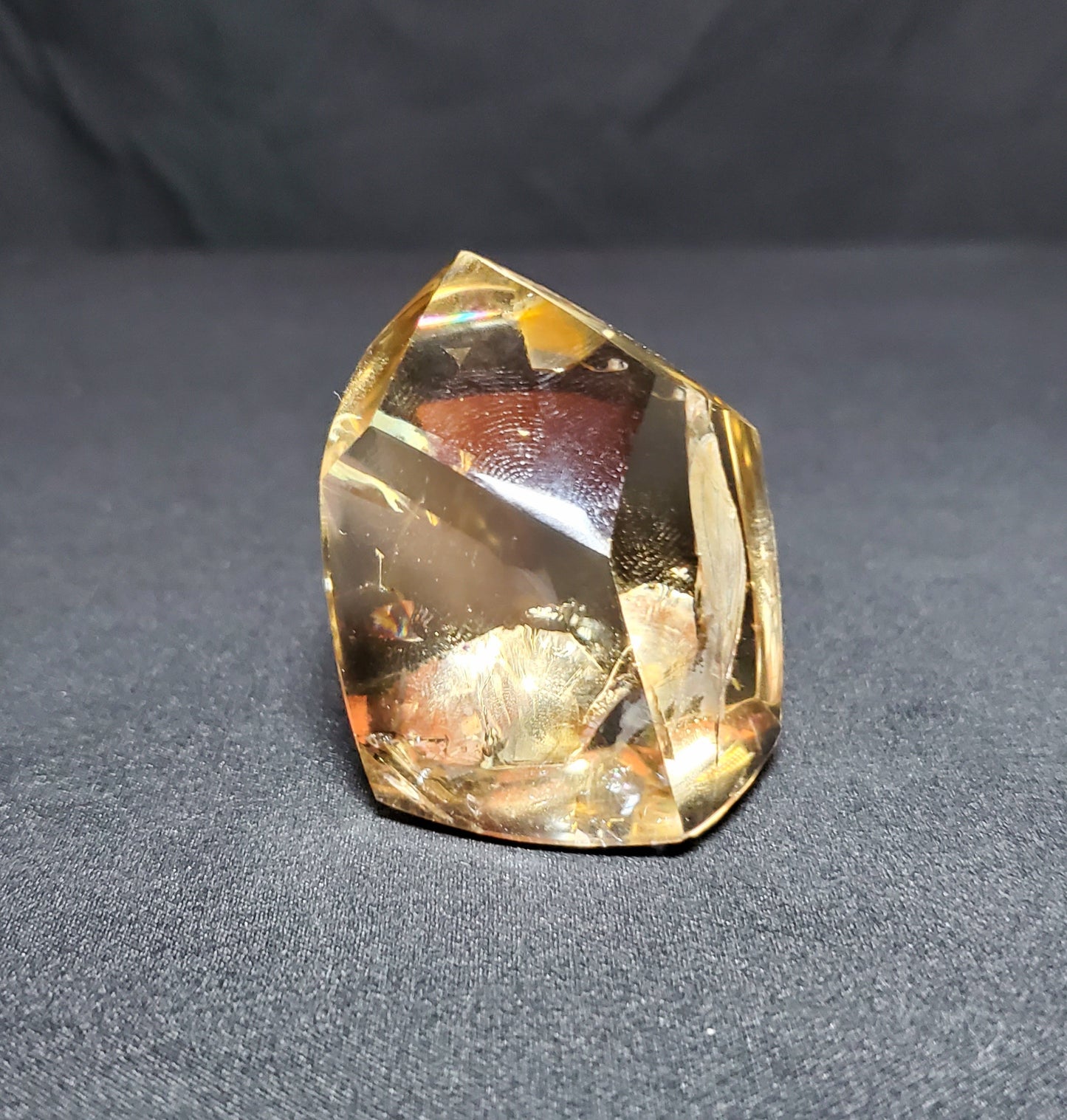 Citrine Freeform with Rainbow