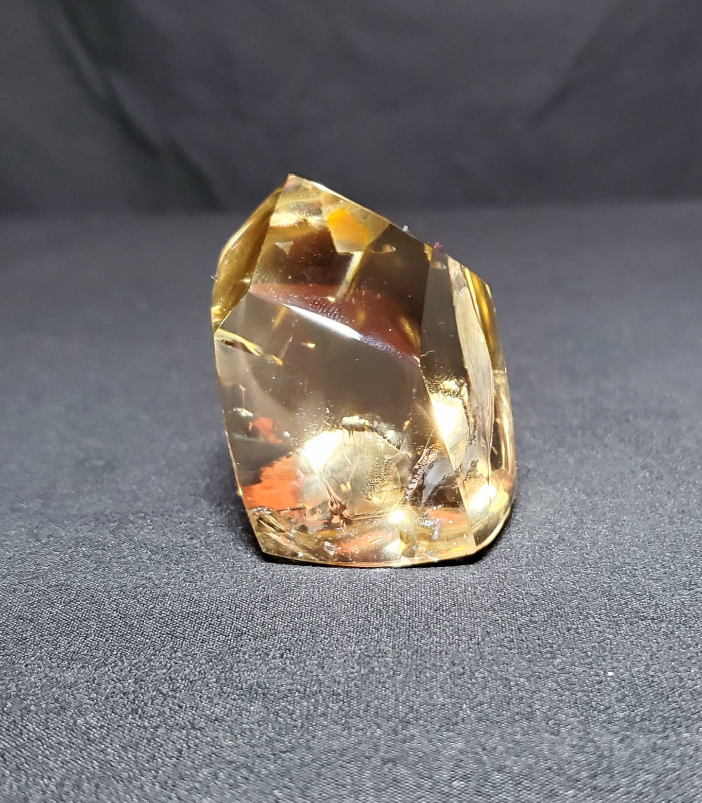 Citrine Freeform with Rainbow