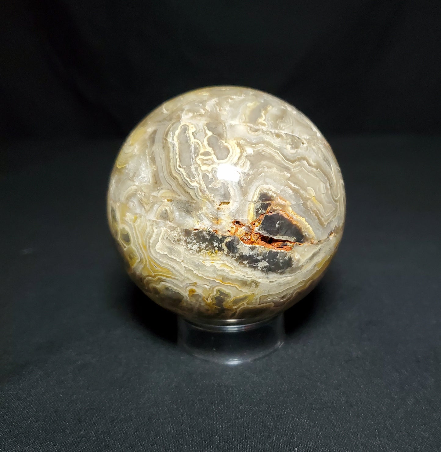 Druzy Crazy Lace Agate Sphere