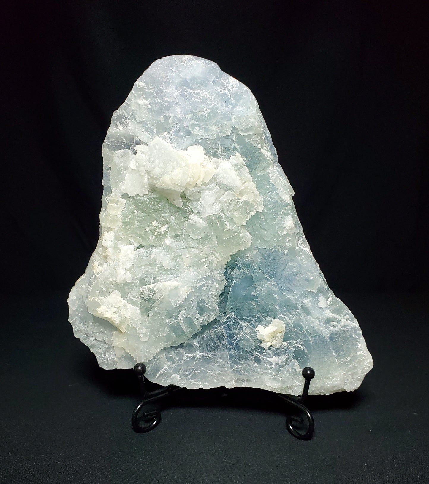 Blue Fluorite Cluster with Stand