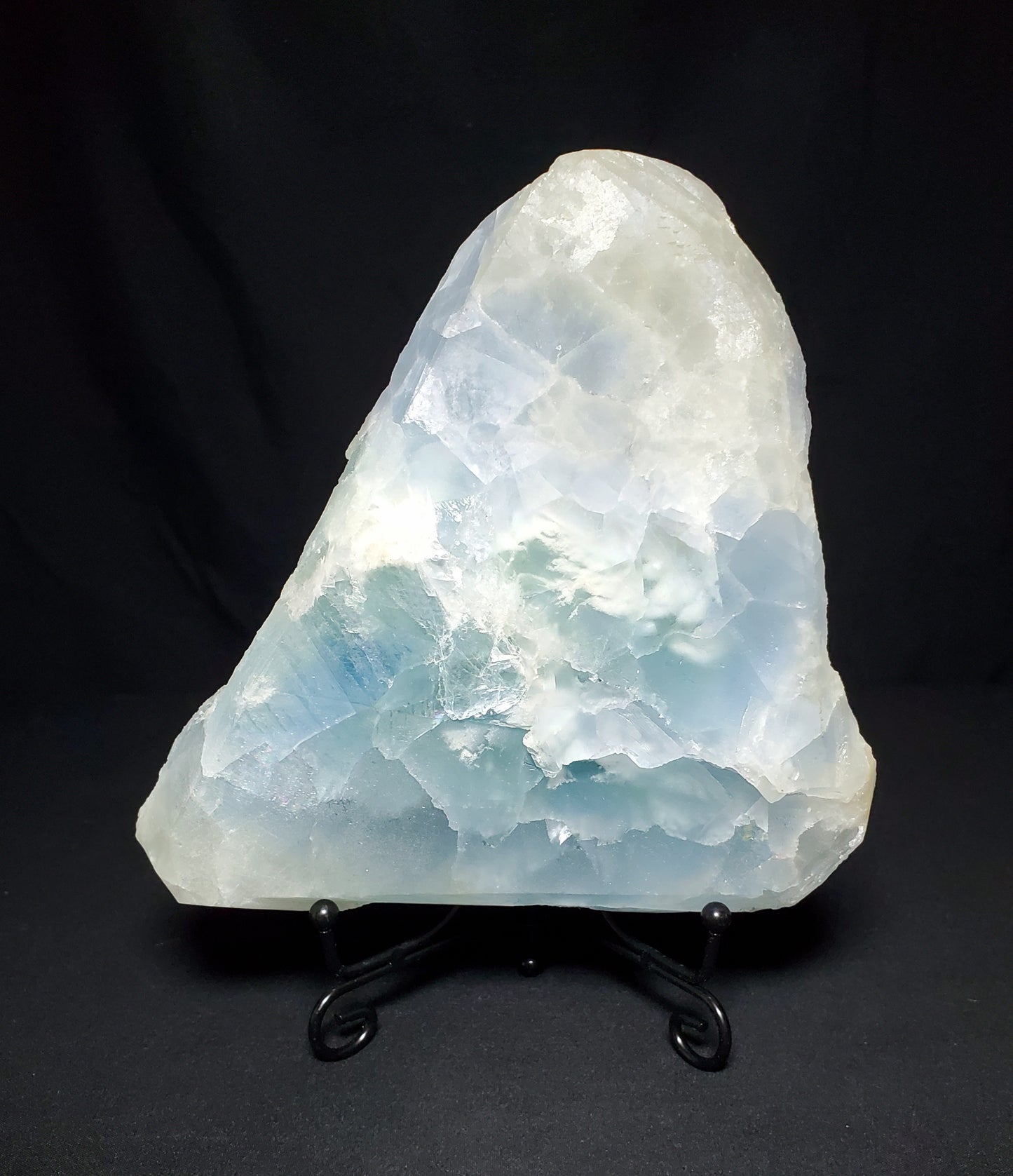 Blue Fluorite Cluster with Stand