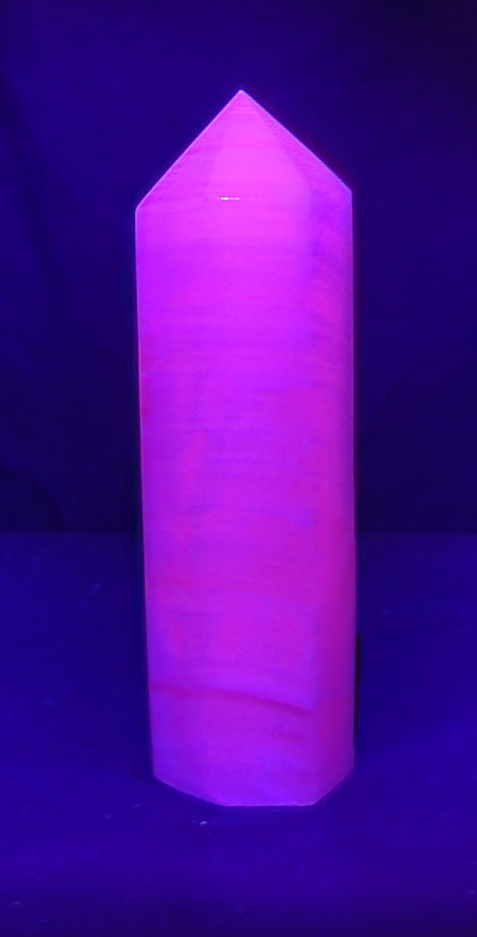 Pink Mangano Calcite Tower