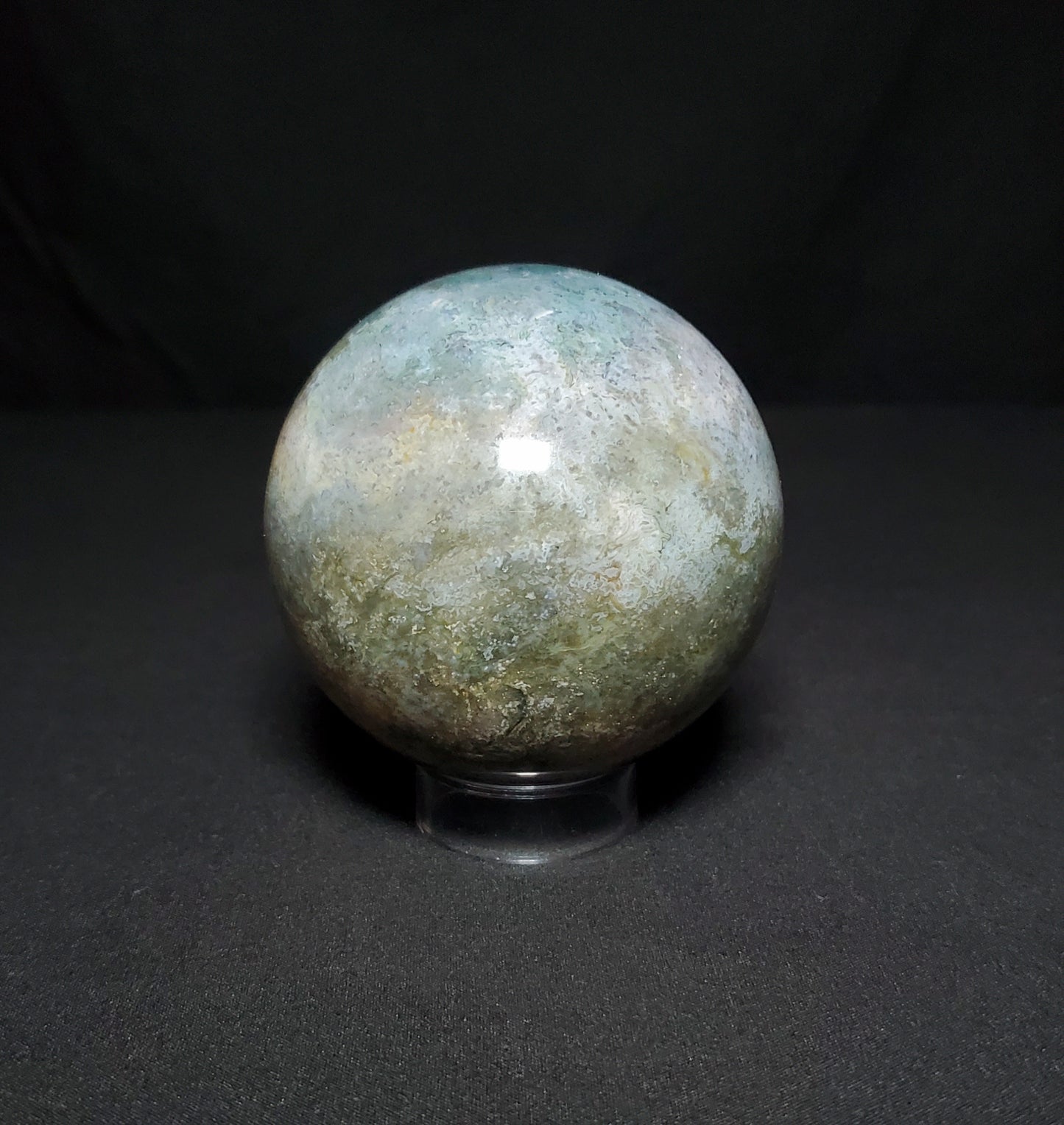 Ocean Jasper and Moss Agate Sphere