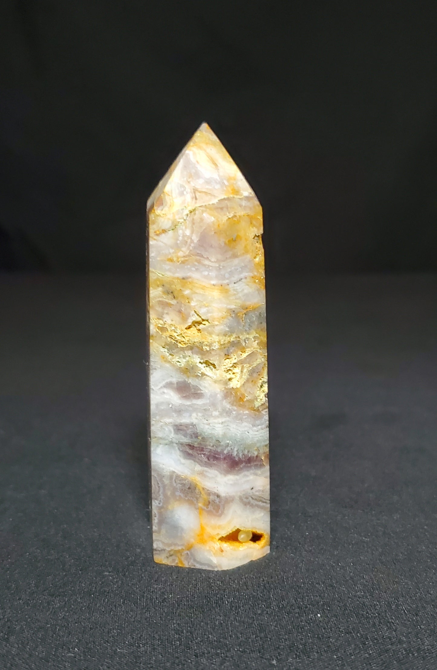 Druzy Crazy Lace Agate Tower