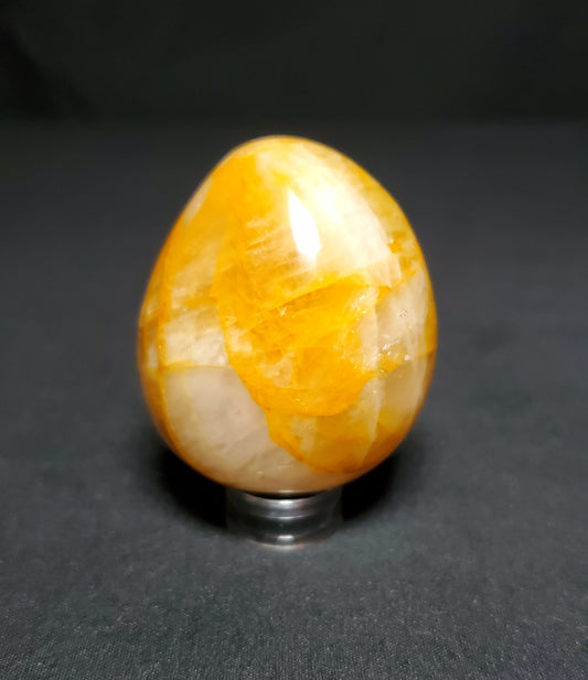 Fire Quartz Egg with Rainbow #