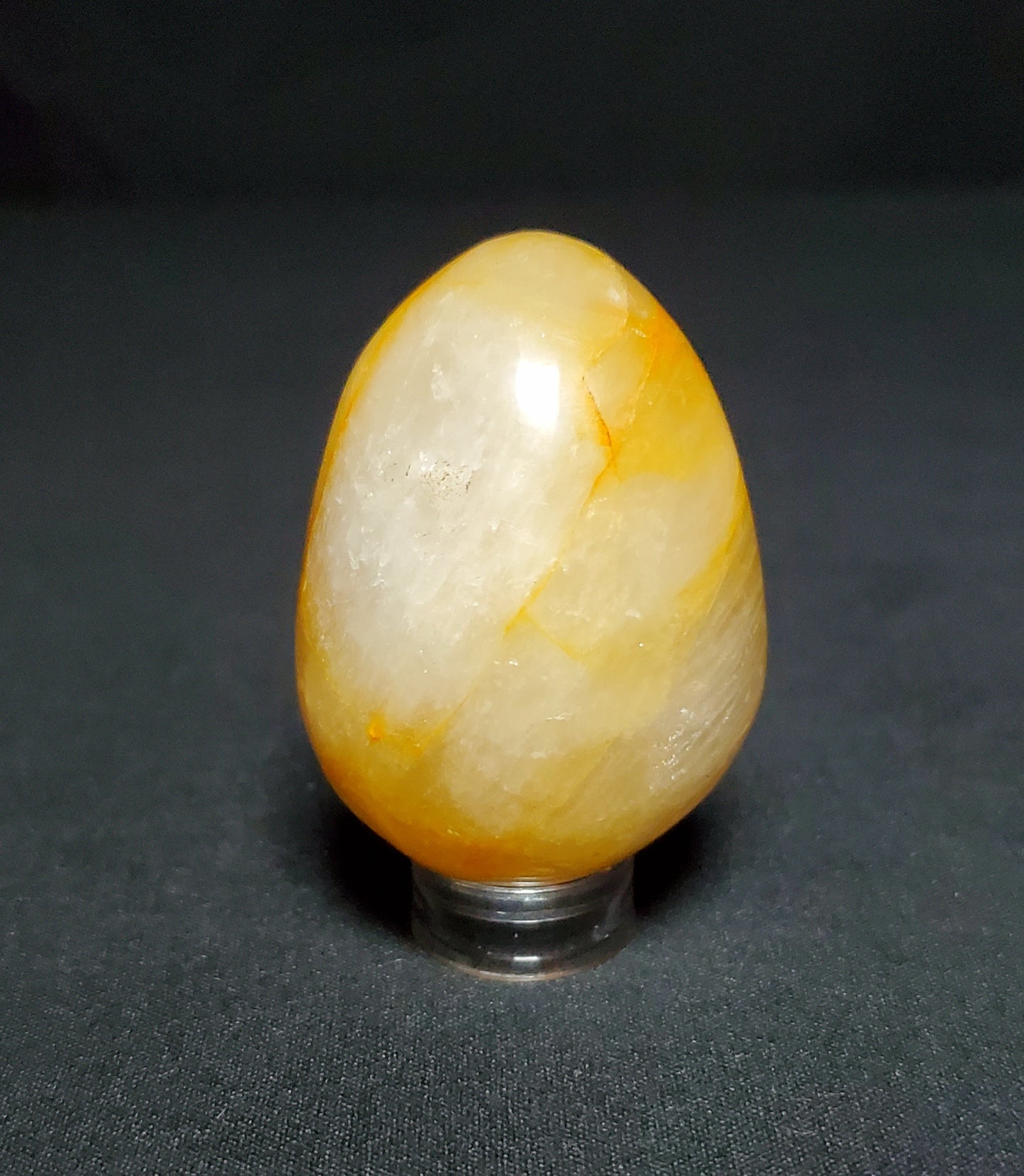 Fire Quartz Egg with Rainbow #