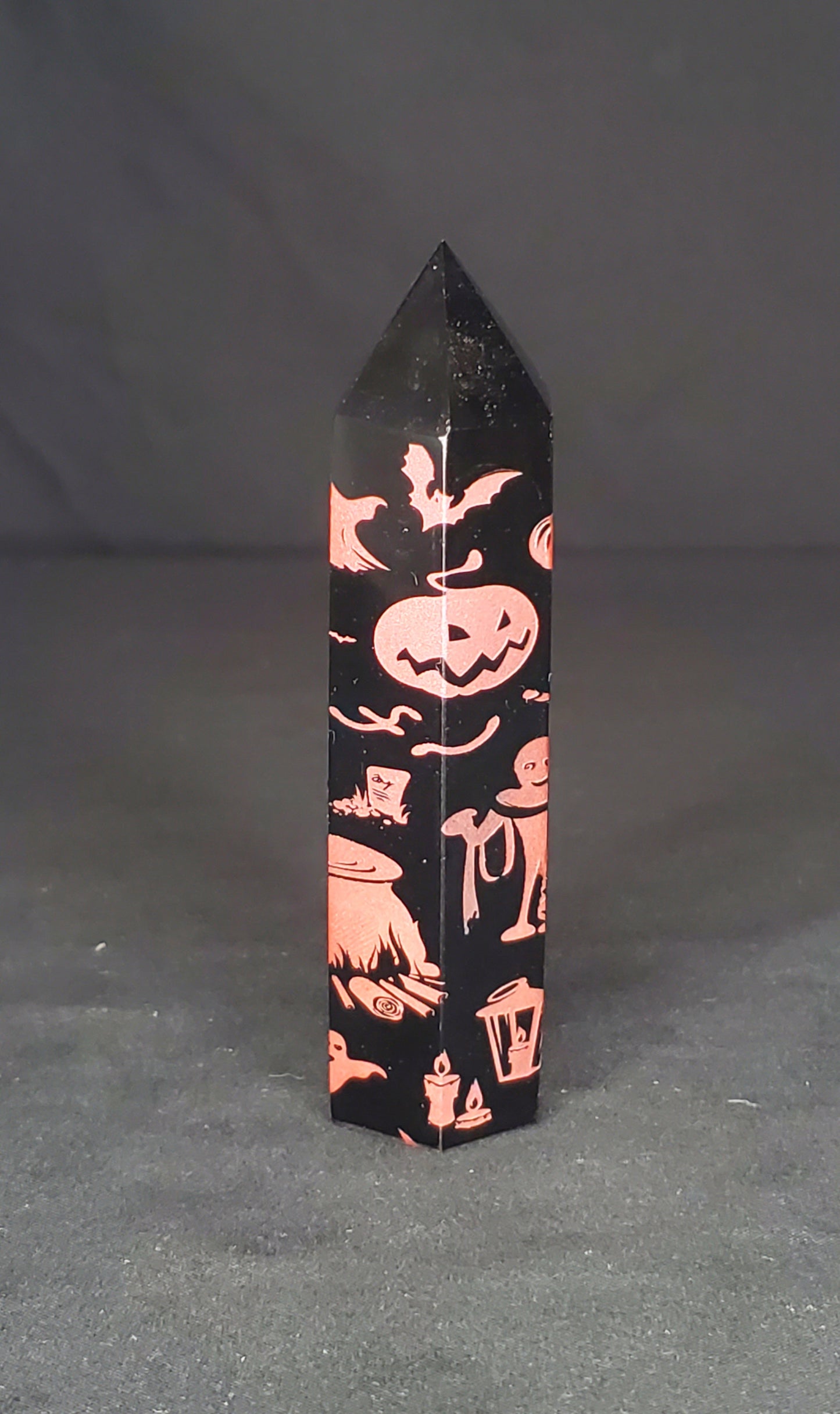 Black Obsidian Halloween Towers